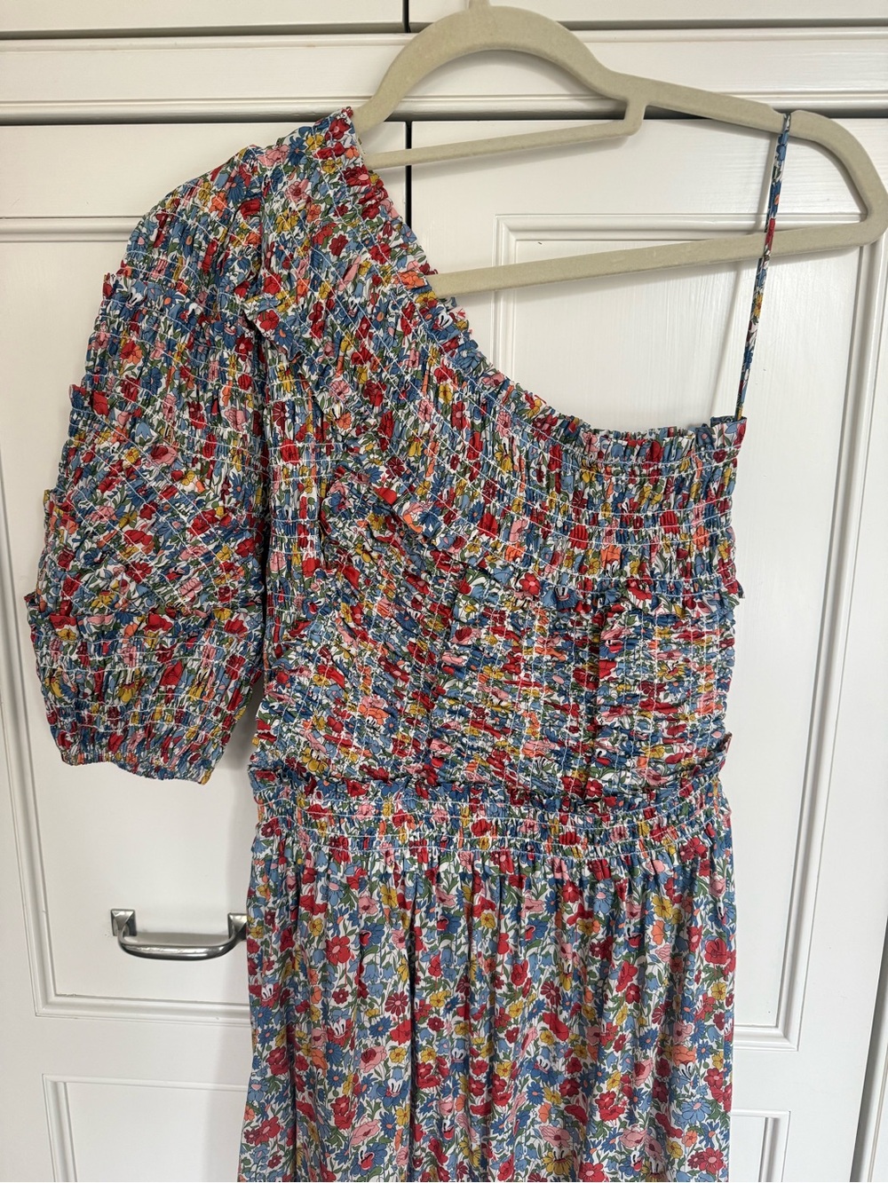 NWT Sea New York Hanna Liberty One-Shoulder Midi Dress in Multi-Color Floral - Picture 11 of 12